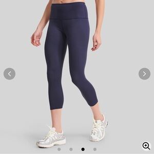 NWOT NOWSUNDAY 7/8 Leggings Navy 2XL Super Soft Fabric 4 Way Stretch